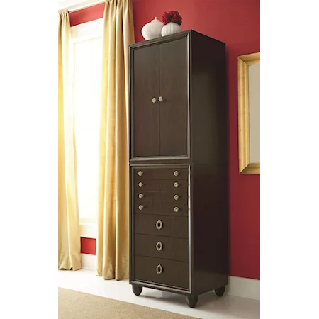 Door Deck with Jewelry Base Chest with 6 Drawers